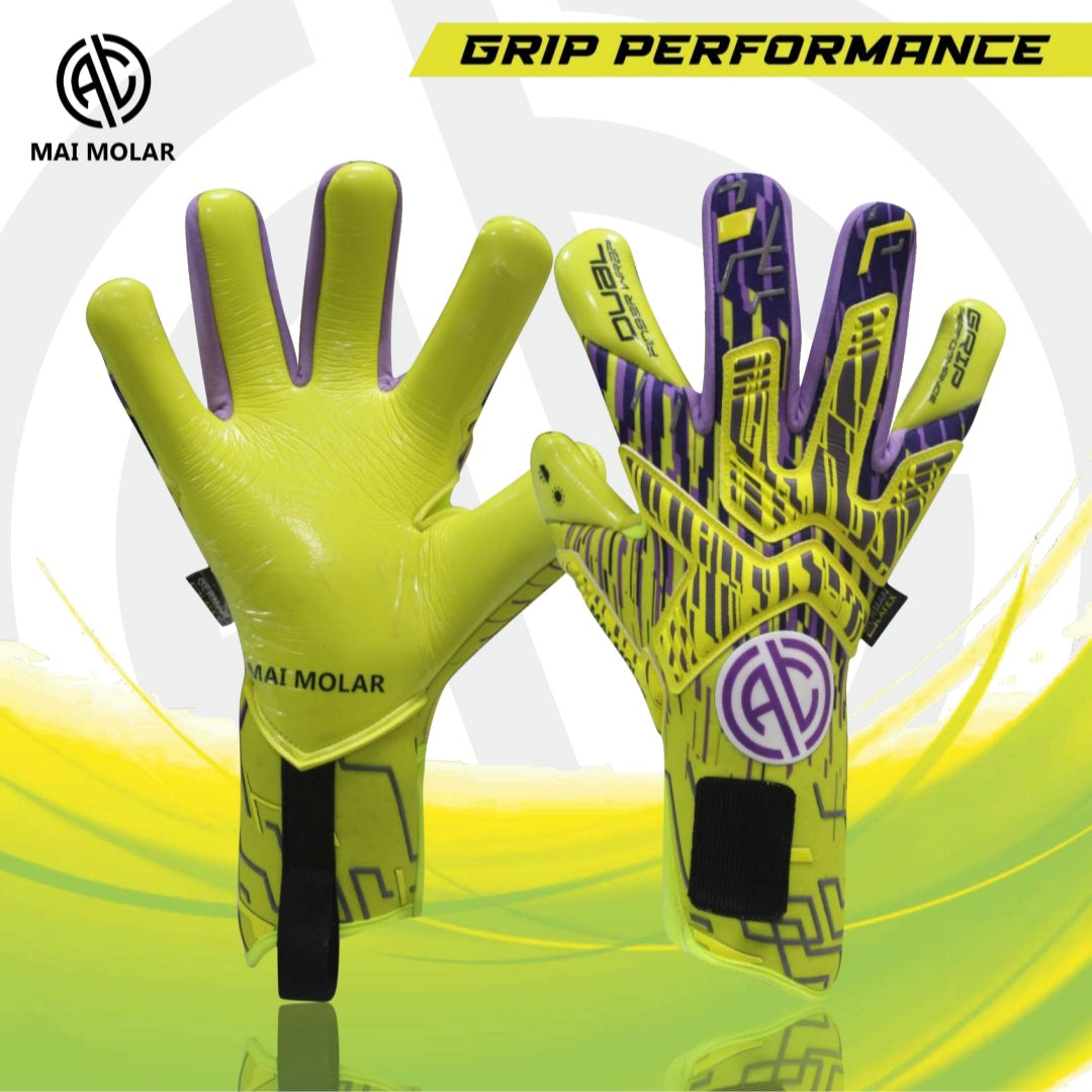 AC GLOVES GRIP PERFORMANCE YELLOW/PURPLE